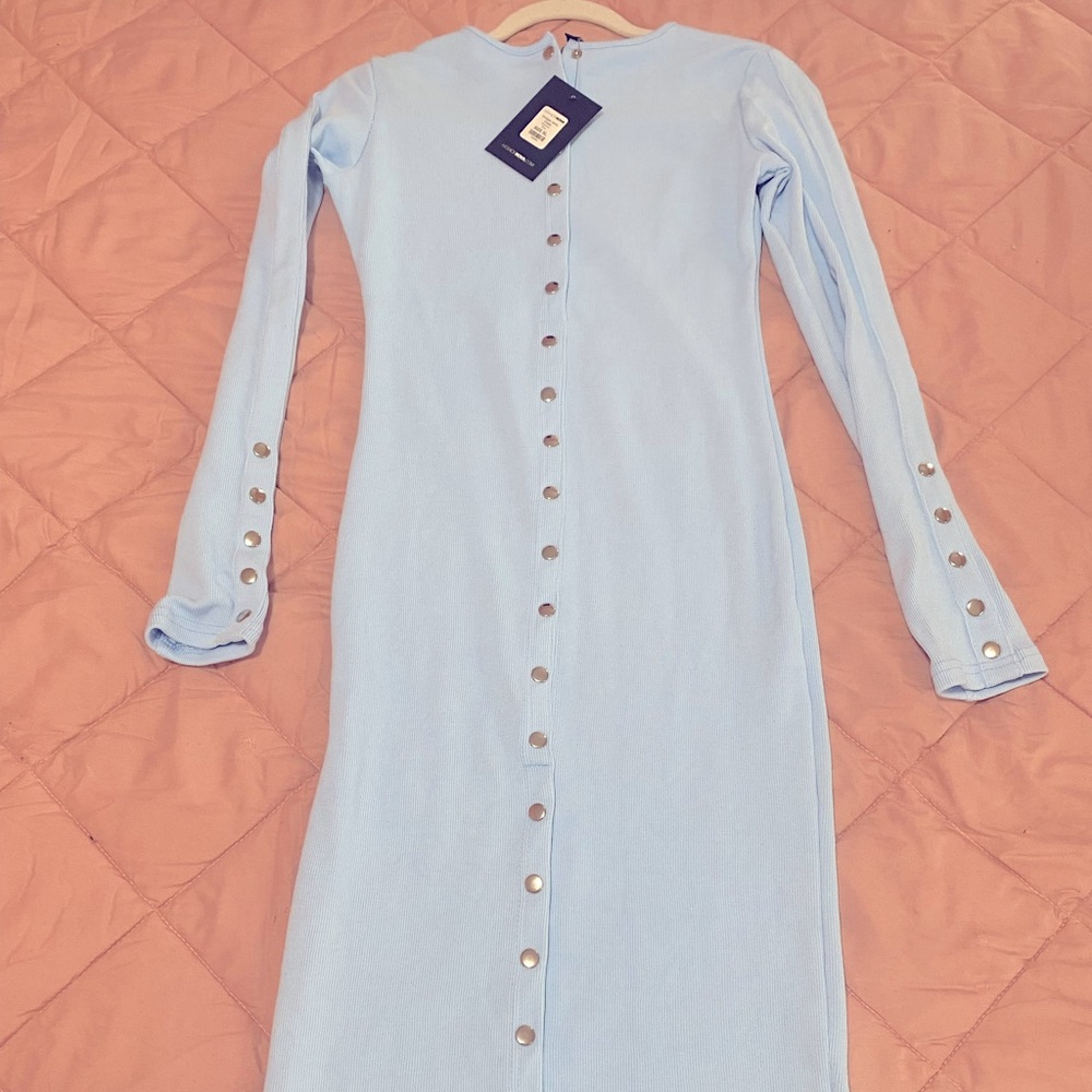 Sky Blue MIDI Dress from FashionNova